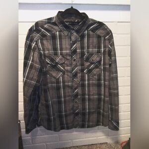 Various Artists Men's Black and Blue Dress Shirt